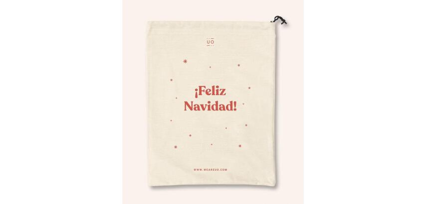 Bolsa tela regalo "¡Feliz Navidad!"
