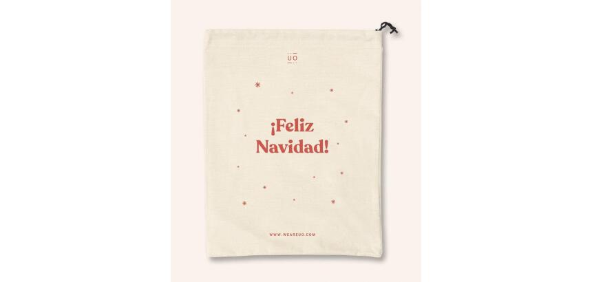 Bolsa tela regalo "¡Feliz Navidad!"
