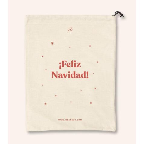 Bolsa tela regalo "¡Feliz Navidad!"
