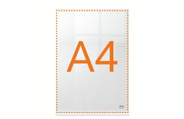 Porta pósters acrílico transparente de sobremesa, A4