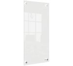 Panel pizarra magnética de cristal pequeña NOBO  300 x 600 mm, blanco