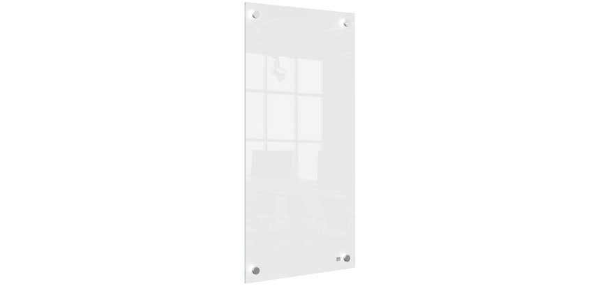 Panel pizarra magnética de cristal pequeña NOBO  300 x 600 mm, blanco