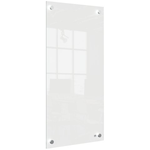 Panel pizarra magnética de cristal pequeña NOBO  300 x 600 mm, blanco