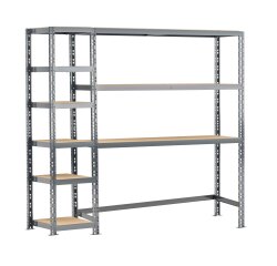 Rayonnage MODULO - Module 2 étagères - 9 plateaux