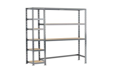 Rayonnage MODULO - Module 2 étagères - 9 plateaux
