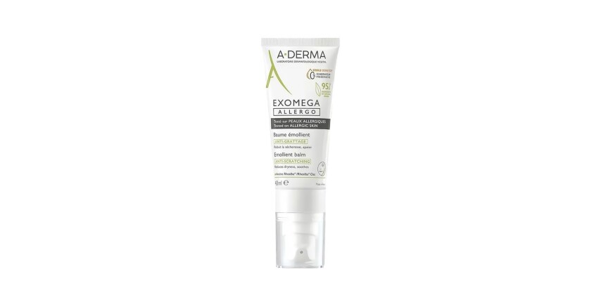 Baume émollient Aderma Exomega Allergo - Tube de 40 ml
