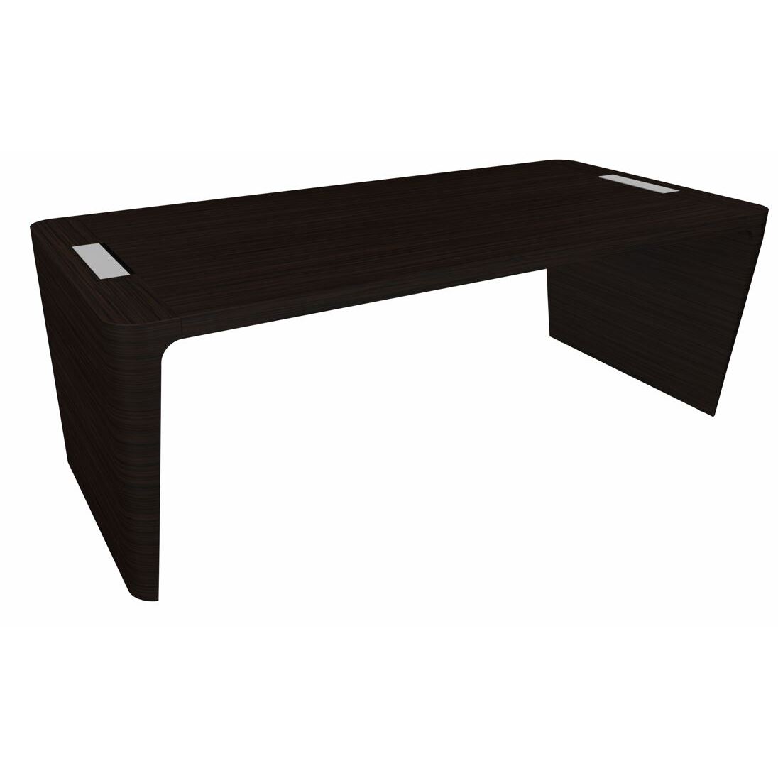 Bureau droit Direction Xennon finition placage bois L 190 cm
