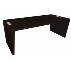 Bureau droit Direction Xennon finition placage bois L 190 cm