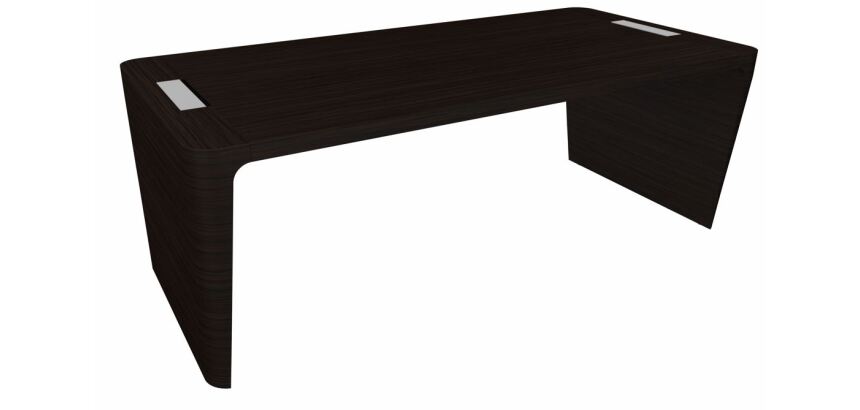 Schreibtisch gerade Leitung Xennon Holzfurnier L 190 cm