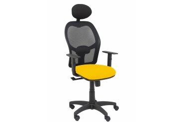 Silla de oficina Alocén malla con brazos regulables y cabecero