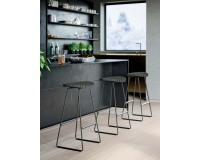 Tabouret ALTO assise bois hauteur 75cm