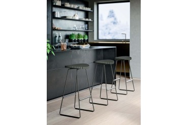 Tabouret ALTO assise bois hauteur 75cm