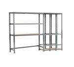 Rayonnage MODULO - Module 2 étagères - 5 plateaux