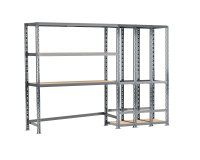 Rayonnage MODULO - Module 2 étagères - 5 plateaux