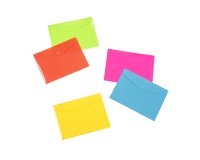 Pochettes de rangement à scratch Viquel HappyFluo A4 Maxi