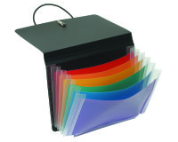 Trieur extensible 6 Compartiments Rainbow Class VIQUEL - format 16 x 12 cm