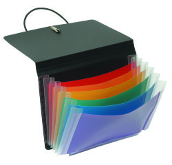 Trieur extensible 6 Compartiments Rainbow Class VIQUEL - format 16 x 12 cm