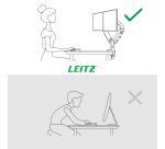 Brazo para dos monitores Leitz Ergo Space Saving