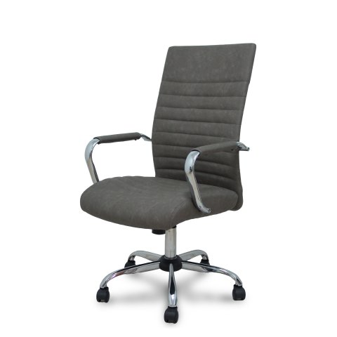 Sillón Opti527CR basculante similpiel - Gris