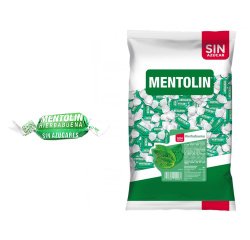 Caramelos Mentolin Sin Azúcar Hierbabuena - Bolsa de 1 kg