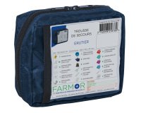 Trousse de secours Grutier en tissu bleu