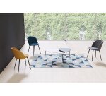 Table basse Lazy 50 x 60 cm pied noir