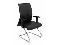 Sillón Albacete confidente patín similpiel  - Negro