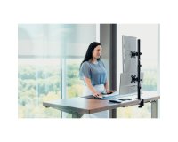 Brazo vertical para dos monitores