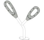 Poteau range 2 vélos papillon