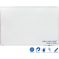 Tableau blanc émaillé PREMIUM PLUS 120x180cm - Legamaster
