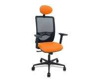 Silla de oficina Zulema con reposabrazos 2D y cabecera