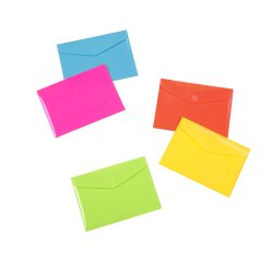 Pochettes de rangement à scratch Viquel Happy Fluo A5