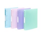 Classeur souple A4 MAXI - 4 anneaux - Dos 4 cm - polypropylène - PROPYSOFT VIQUEL  Coloris assortis