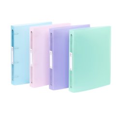 Classeur souple A4 MAXI - 4 anneaux - Dos 4 cm - polypropylène - PROPYSOFT VIQUEL  Coloris assortis