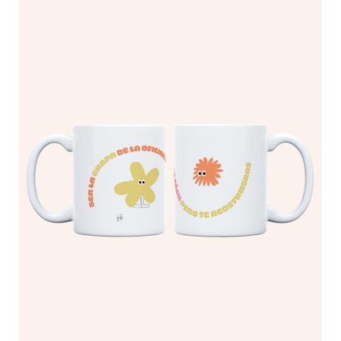 Taza "Ser la guapa de la oficina no es fácil" 350 ml, cerámica
