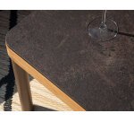 Table basse d'extérieur KALLYSTA - en teck et plateau HPL