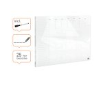 Organizador semanal de cristal de sobremesa NOBO 430 x 560 mm, blanco