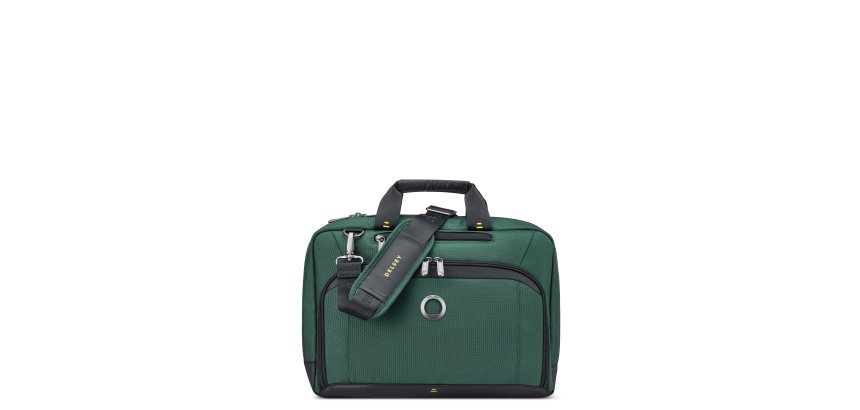 DELSEY DLC PRO - Serviette 2 compartiments verte pour ordinateur portable 15.6"