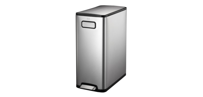 Poubelle à pédale Ecofly, EKO en inox brossé