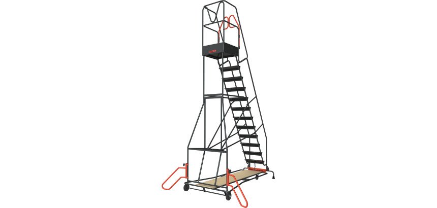Escabeau à immobilisation automatique 13 marches 150 kg