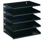 Trieur horizontal 5 compartiments DURABLE - noir