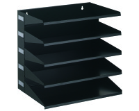 Trieur horizontal 5 compartiments DURABLE - noir