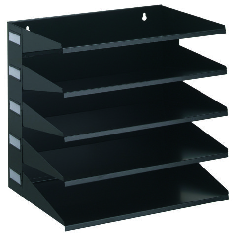 Trieur horizontal 5 compartiments DURABLE - noir