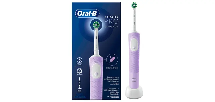Cepillo de Dientes Eléctrico ORAL-B Vitality Pro Box Lila.