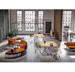 Table rabattable POLLY L.120 x P.70 cm Plateau Orme