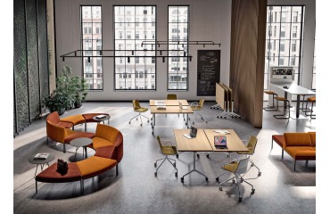 Table rabattable POLLY L.120 x P.70 cm Plateau Orme