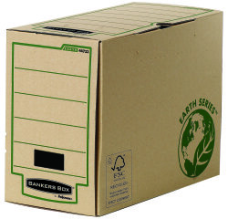 Pack de 20 Cajas de archivo definitivo A4+ 200mm Fellowes Marrón con montaje manual