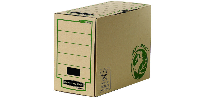 Pack de 20 Cajas de archivo definitivo A4+ 200mm Fellowes Marrón con montaje manual