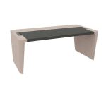 Manager werkpost Xennon L.190 x D.100 met leren onderlegger