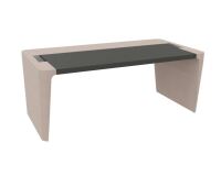 Manager werkpost Xennon L.190 x D.100 met leren onderlegger